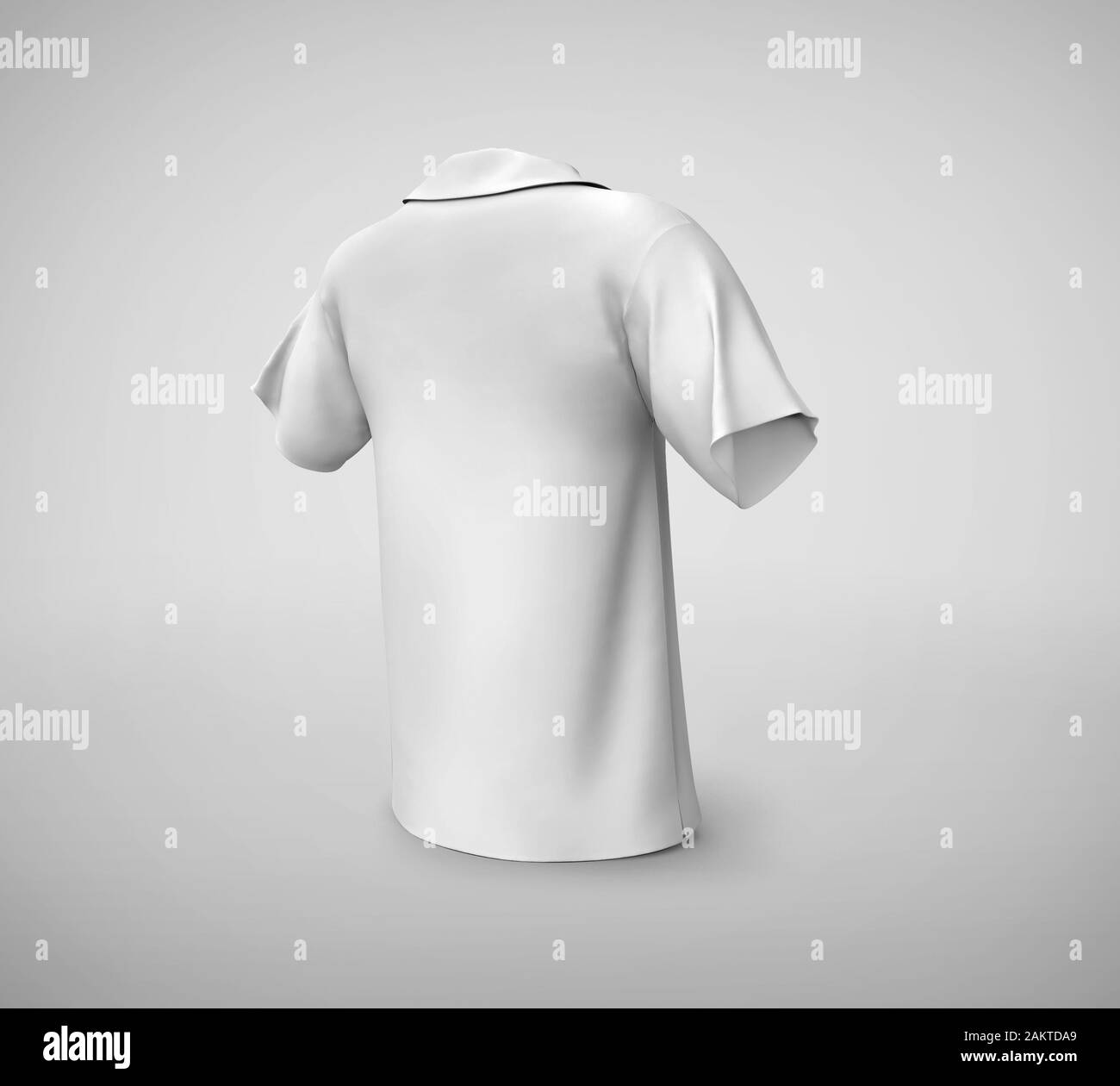 Download Blank White Polo Shirt Mockup Clear Male White Polo Shirt Mockup 3d Rendering Isolated On Light Background Short Sleeves Cotton Dress With Collar Stock Photo Alamy