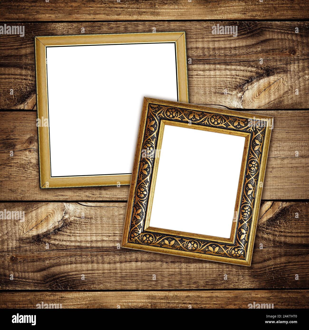 Wooden Picture Frame Background