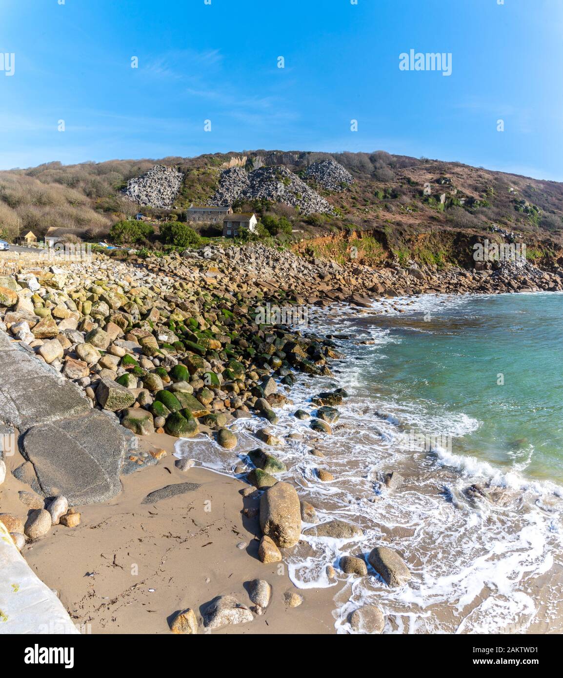 Lamorna Cove, near Penzance, Cornwall, UK. Stock Photo