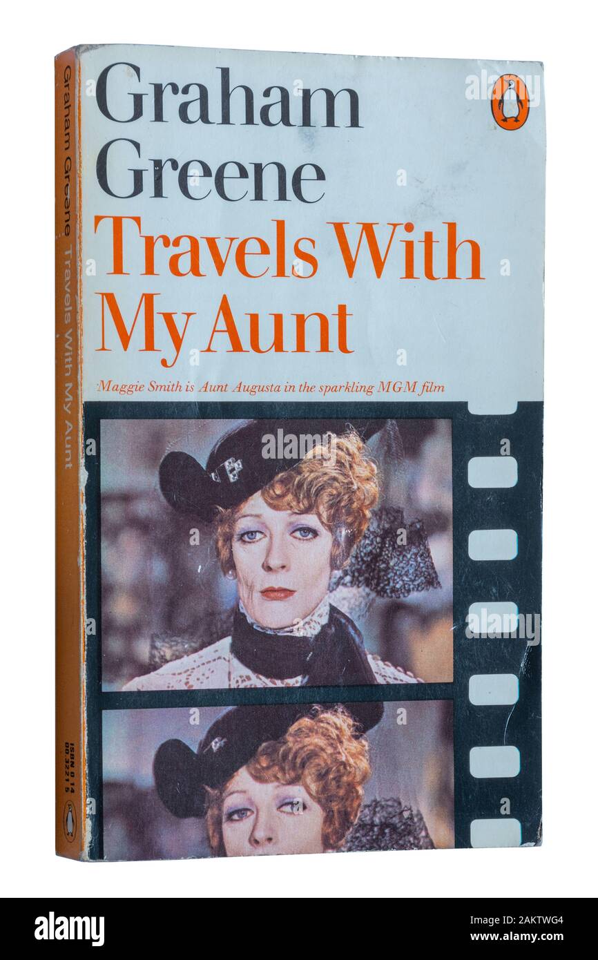 Travels with my aunt novel by Graham Greene. Paperback book Stock Photo
