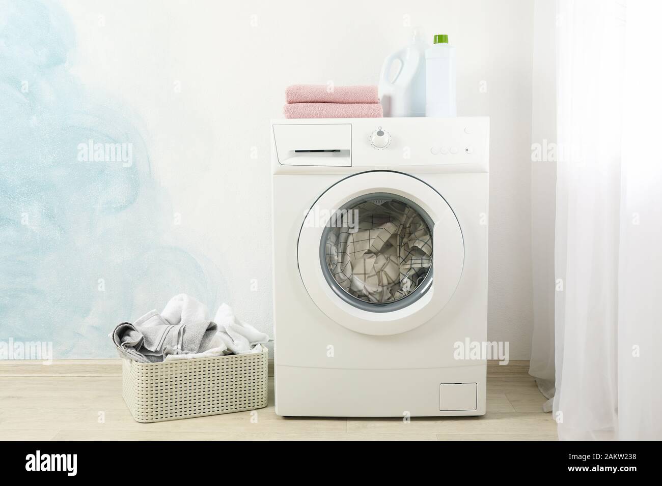 Interior space washing machine hi-res stock photography and images - Alamy