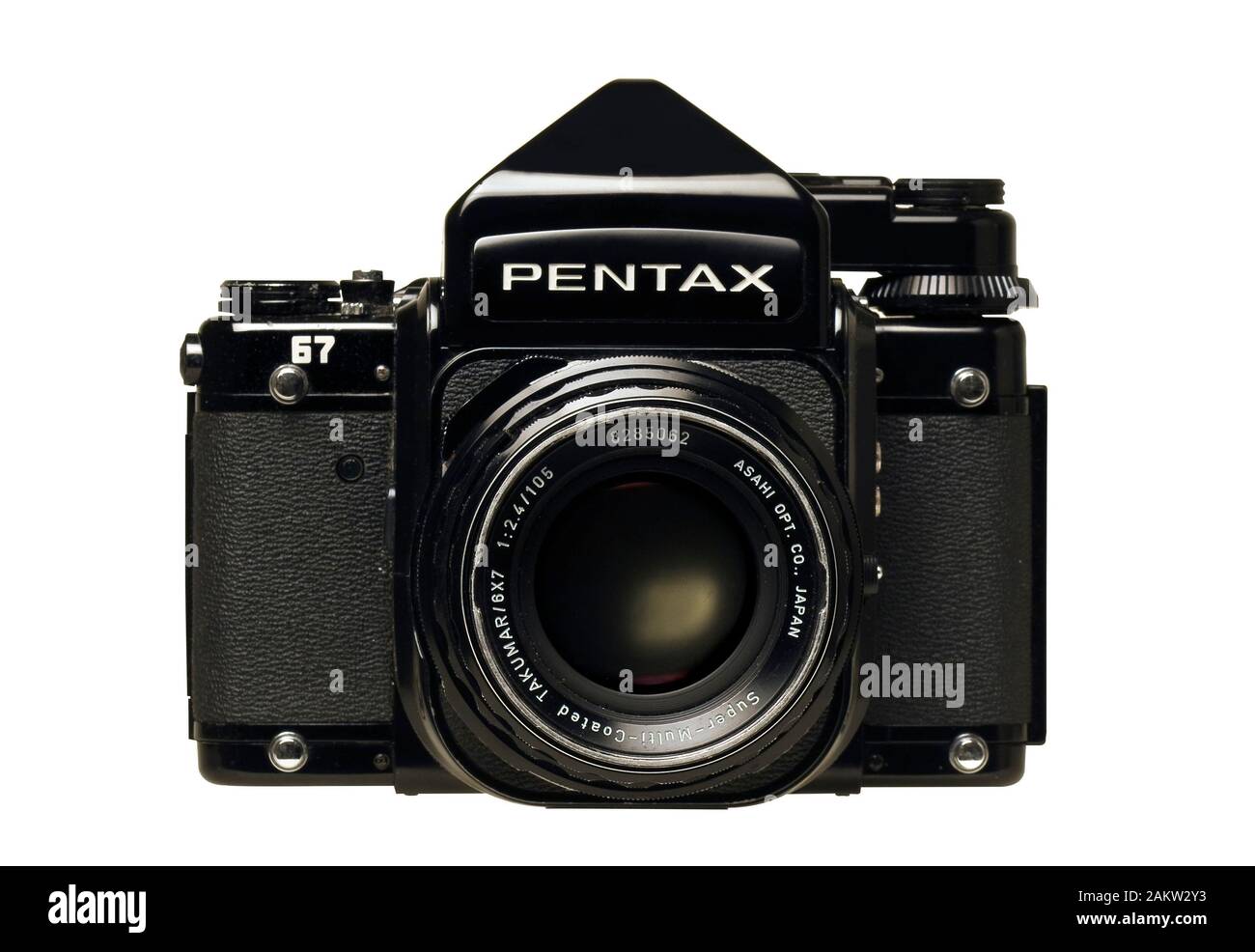 Professional Pentax 67 camera. Stock Photo