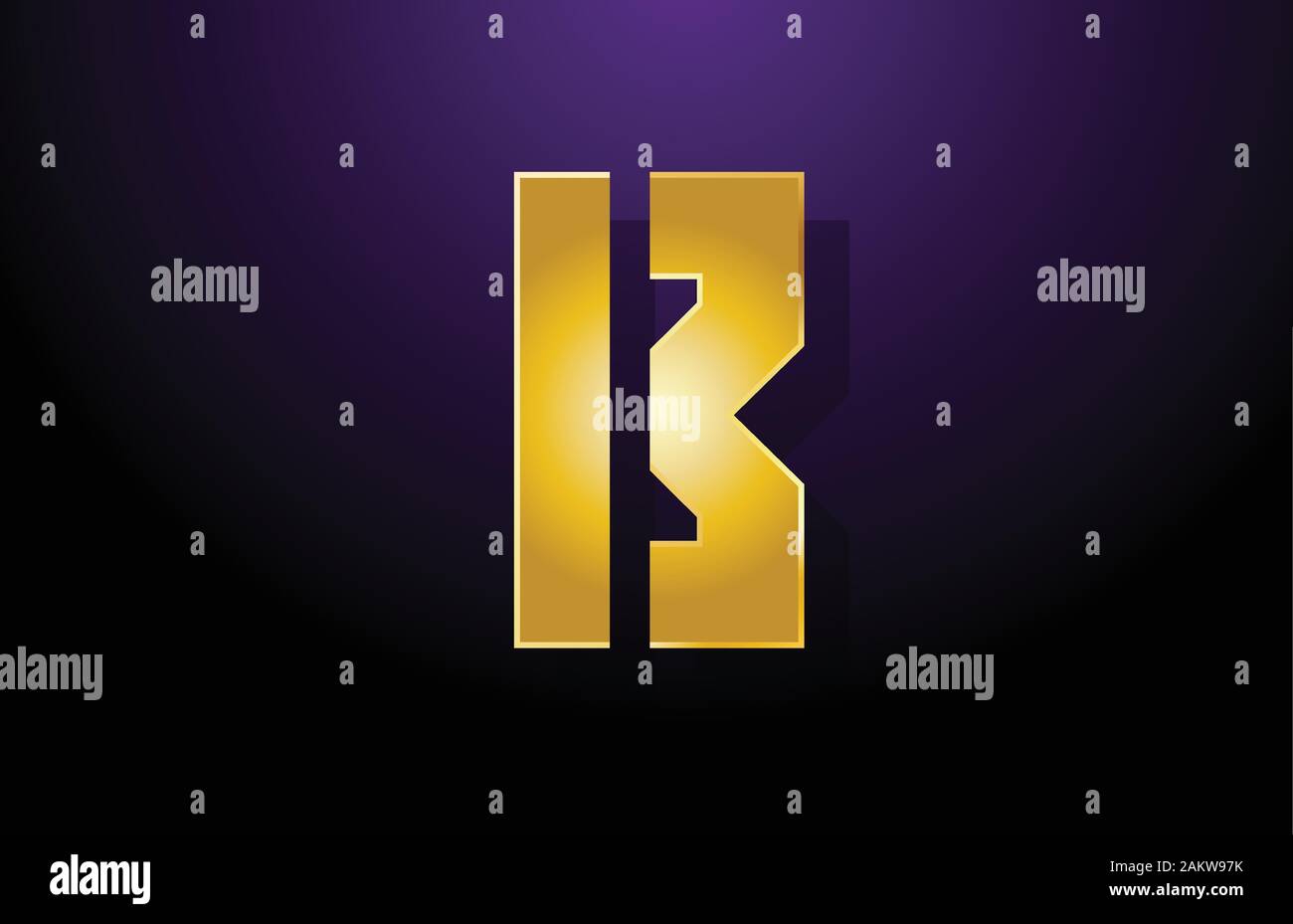 gold golden yellow letter B alphabet logo icon design for company ...