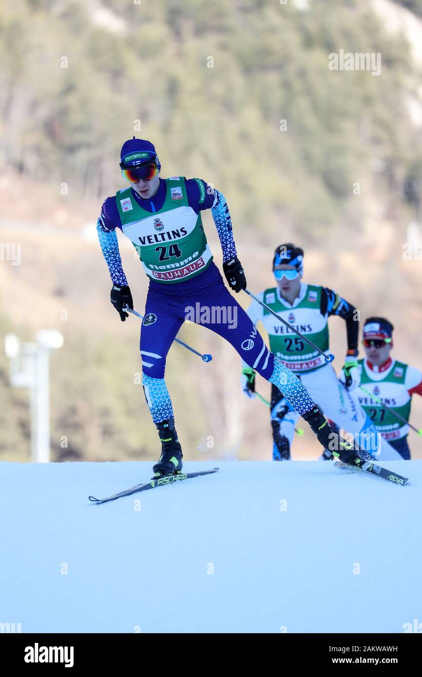 Val Di Fiemme Italy 10th Jan 2020 Herola Ilkka Fin Followed By