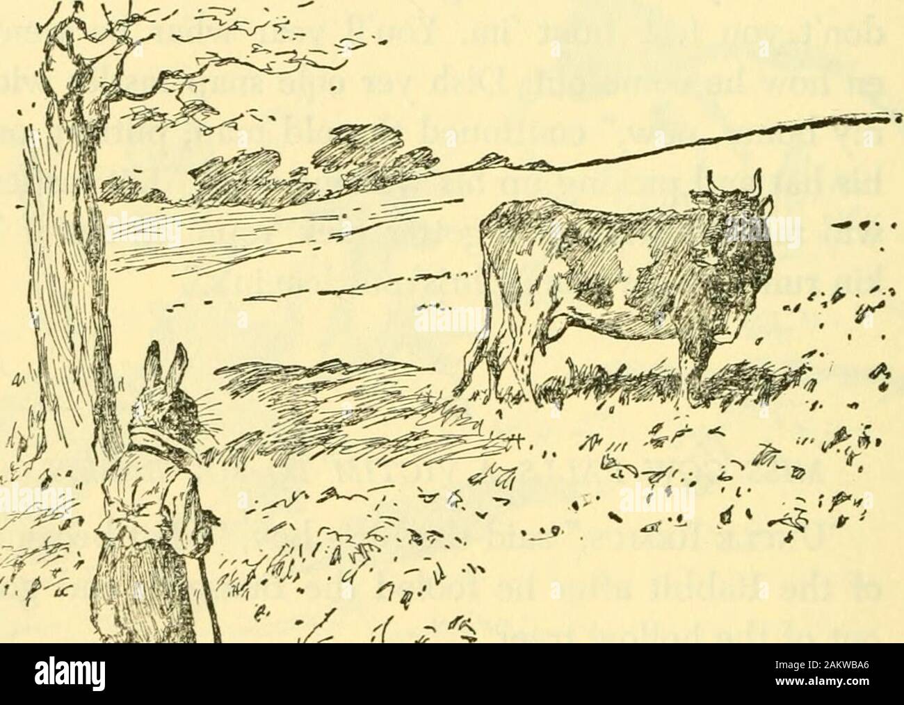 Uncle Remus, his songs and his sayings . an, putting onhis hat and picking  up his walking-stick. Hit rastleswid me monstus, en I gotter rack roun en  see if Ikin run up