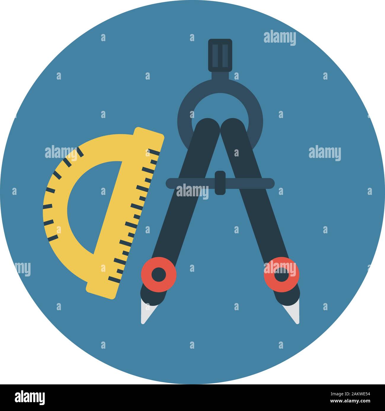 Drafting compass Stock Vector Images Alamy
