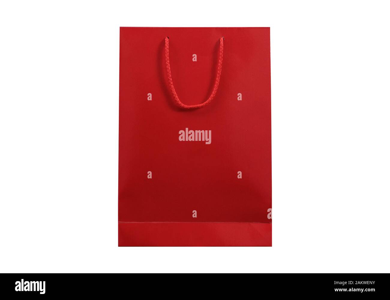 blank shopping craft paper bag mockup on isolated background. Fashion ...