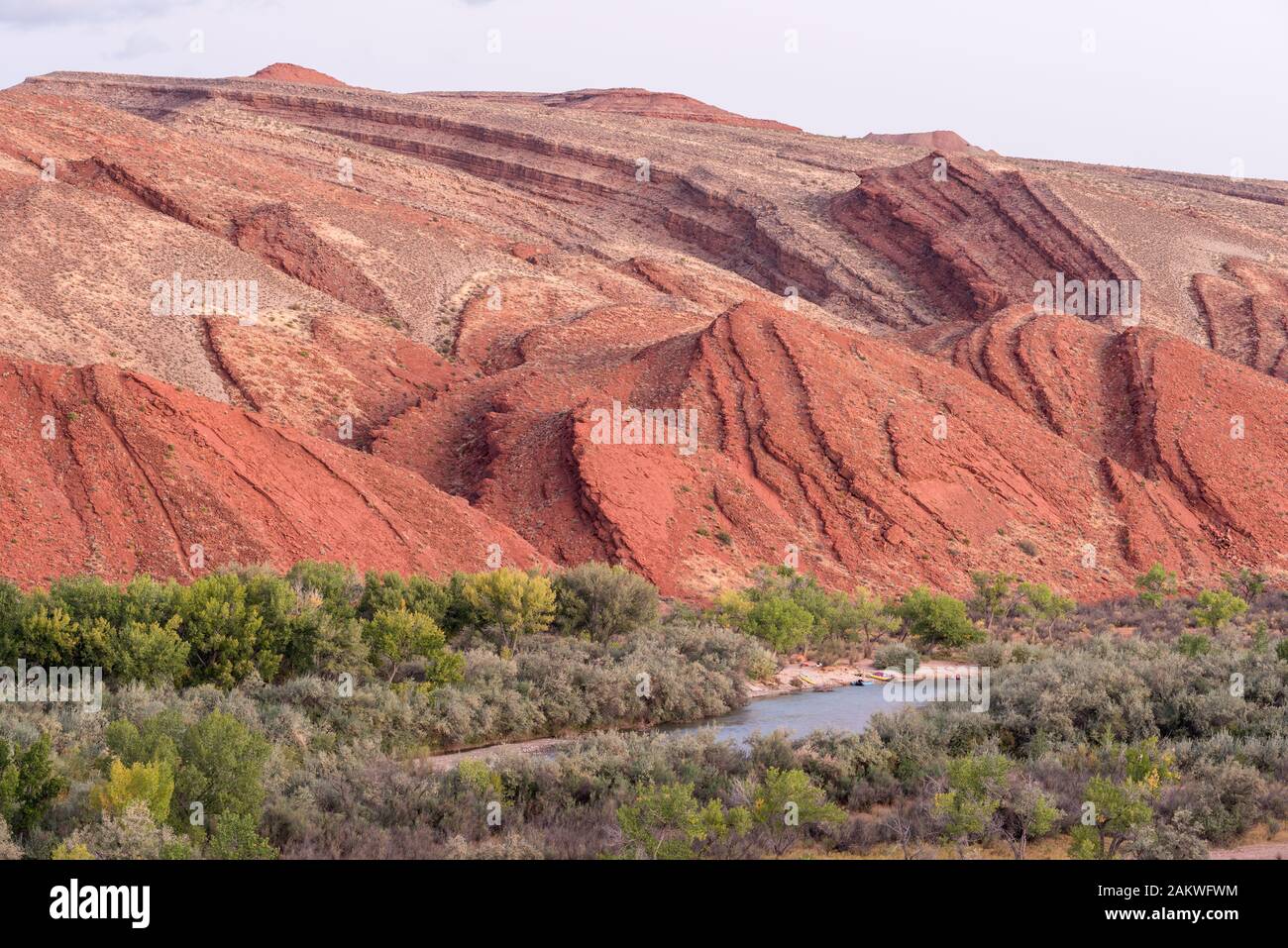 River trip camped along the San Juan River below the Lime Ridge ...
