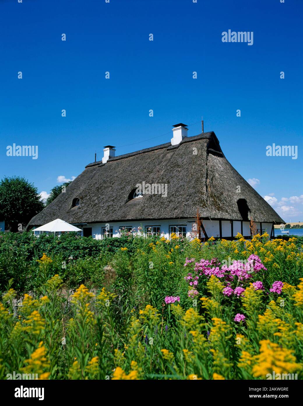 Sieseby, typical house, Schlei, Balic Sea Coast, SchleswigHolstein