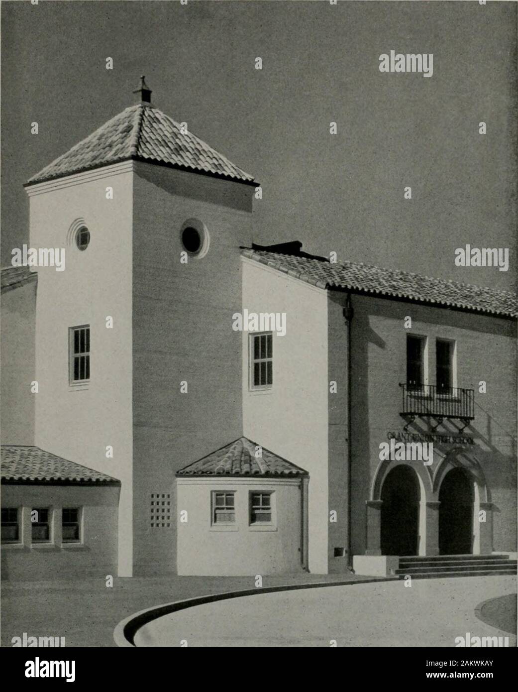 Architect and engineer . ARCADE AND AUDITORIUM, GRANT UNION HIGH ...