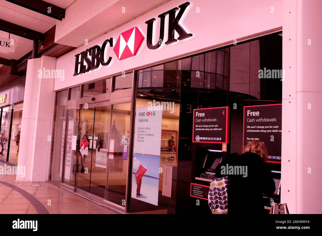 hsbc bank plc in westwood cross east kent uk january 2020 Stock Photo