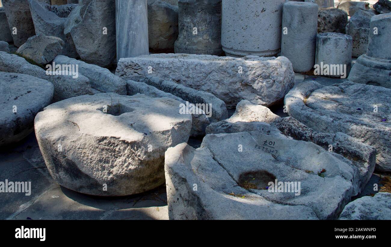 Archaeological excavations of ancient Greek civilization, the island of ...