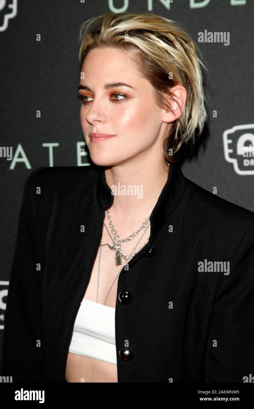 Kristen Stewart attends a Q&A session during the Fan Screening of  'Underwater' in Los Angeles