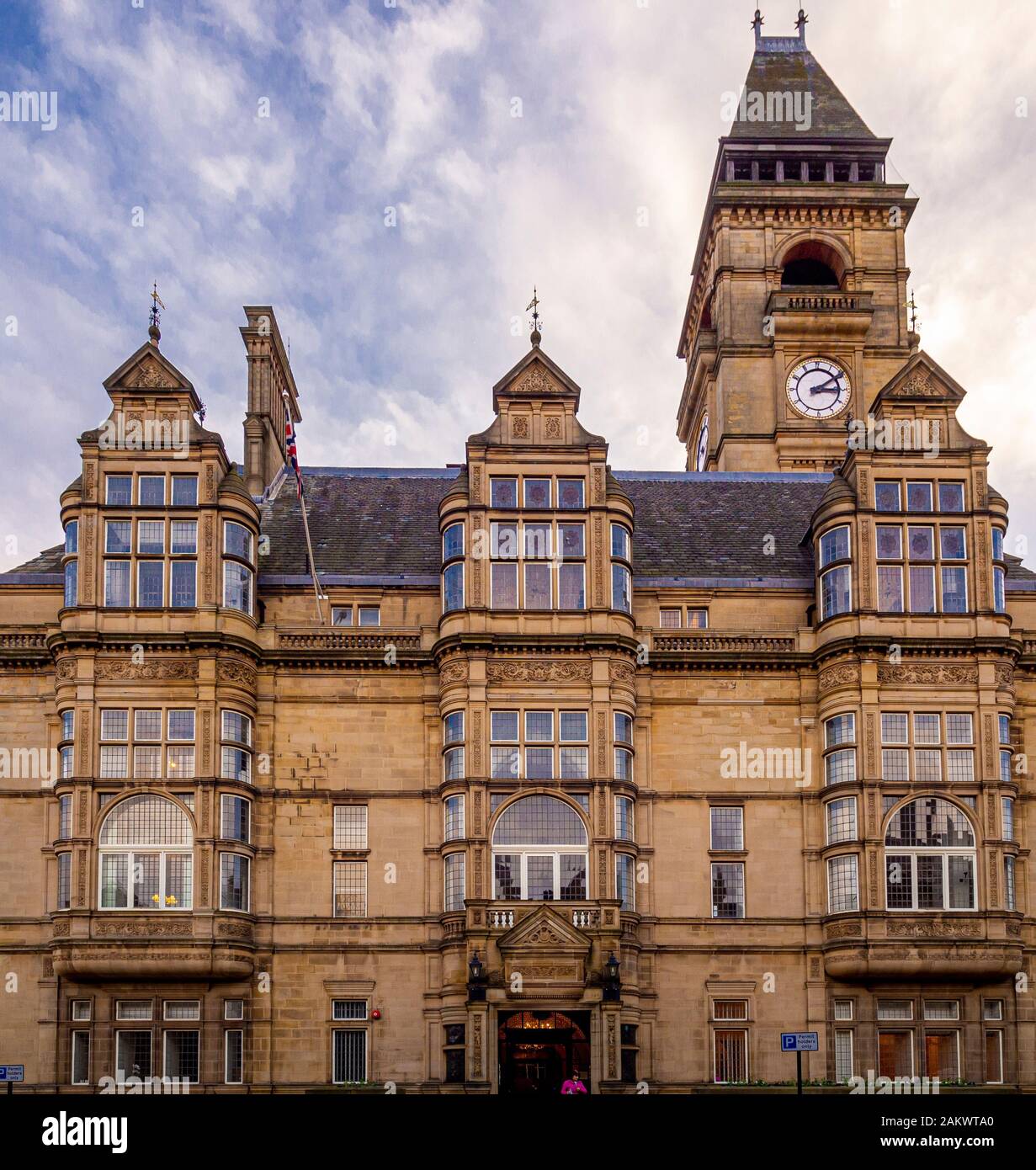 Wakefield Town Hall exterior. Wakefield. West Yorkshire. UK Stock Photo