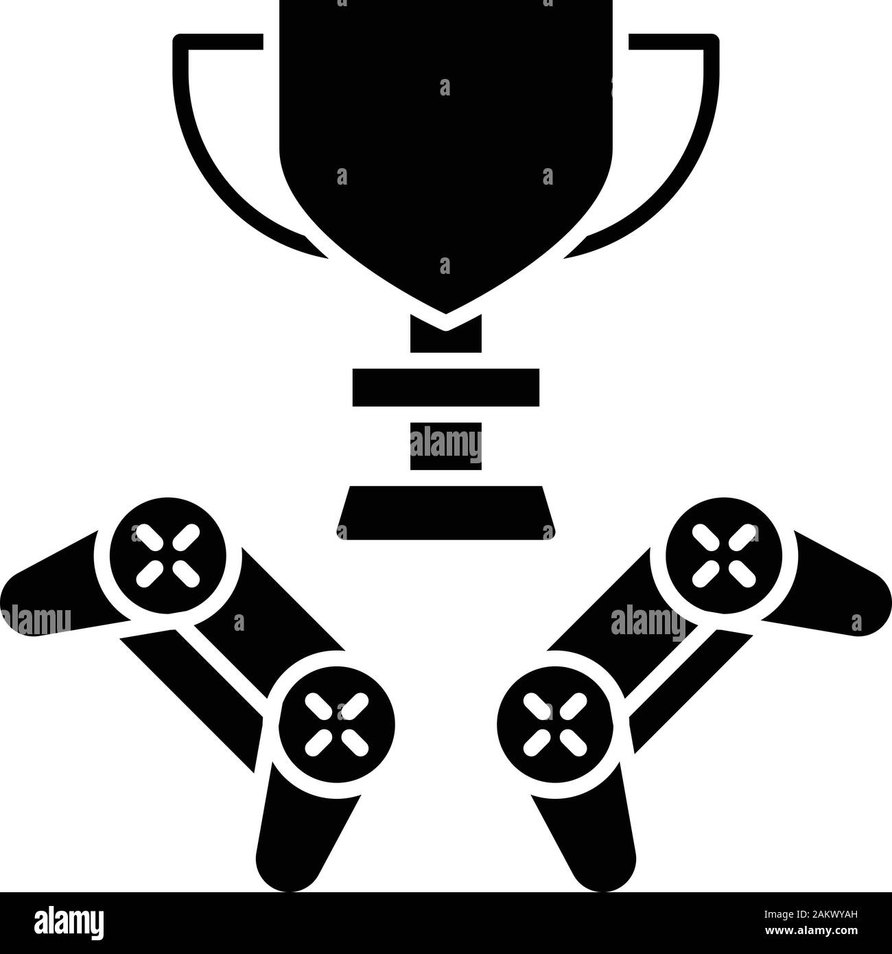 Trophy sport logo design. Winners championship for sports, esport or gaming  in 2023