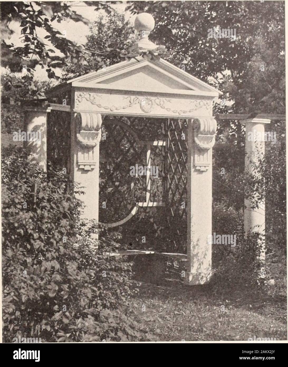 American Homes And Gardens The Fountain In The Center Of The