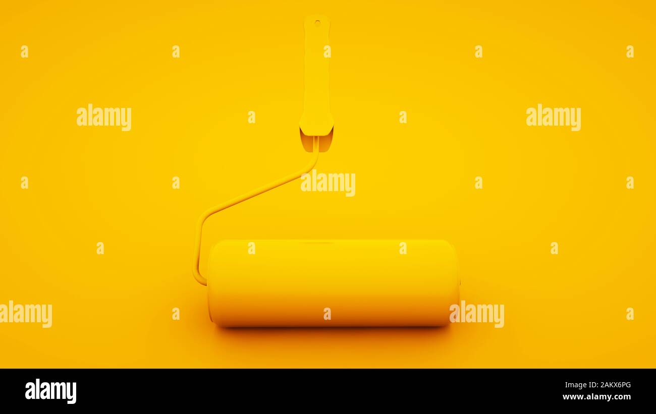 3d rendering roll yellow hi-res stock photography and images - Alamy