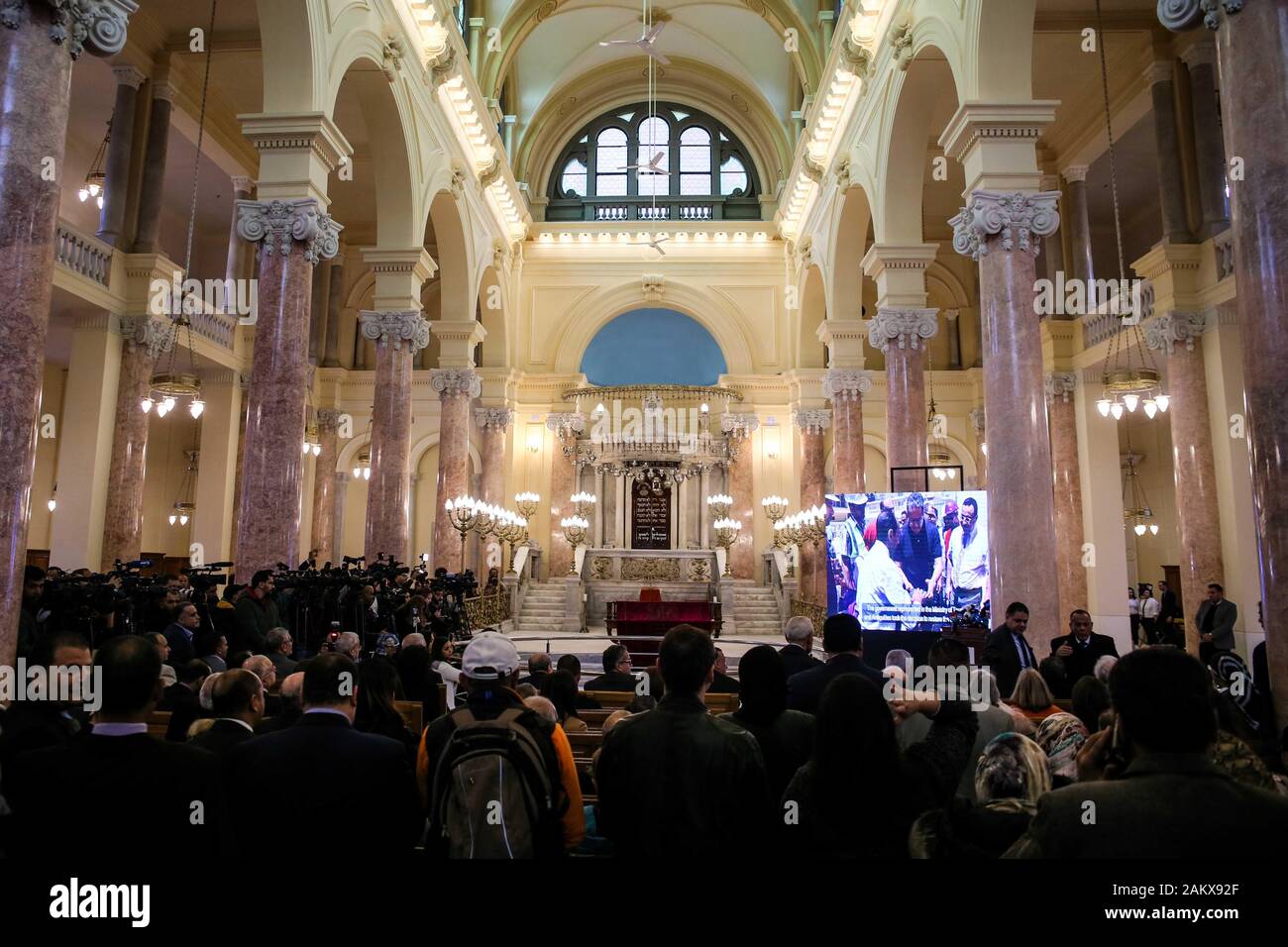 Alexandria, Egypt. 10th Jan, 2020. A view inside the renovated Eliyahu