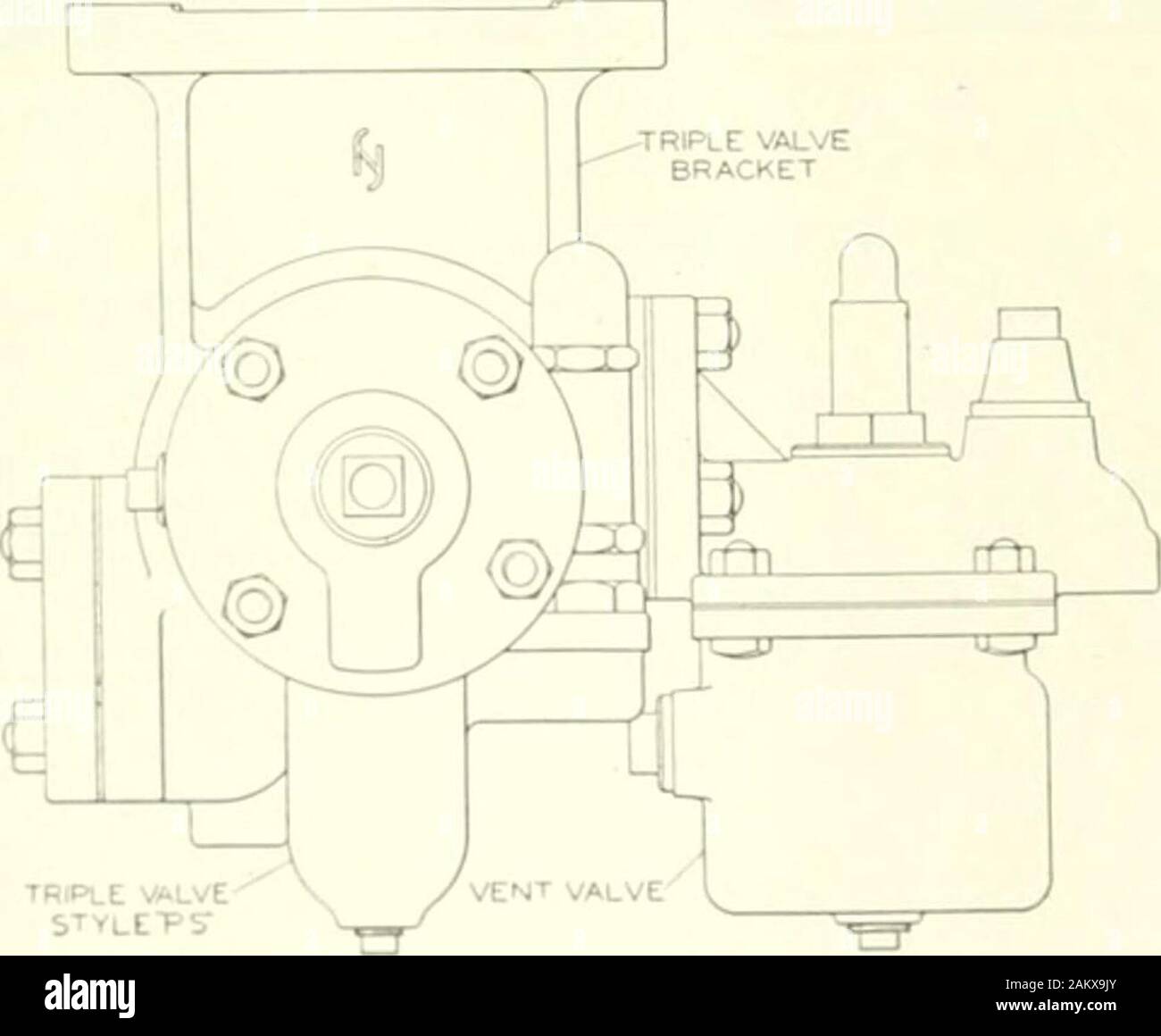 Railway and Locomotive Engineering . eed and congestions oftraffic, necessitate a more powerful brakeequipment having positive safety featuresand a greater range of flexibility than canbe obtained with former types of brakeequipments, and it is to meet these con-ditions that the P. S. electro-pneumaticcar equipment is produced. The electric operation will permit thehighest attainable efficiency in stoppingtrains, the use of low voltage electric cur-rent giving instantanous and simultaneousaction to every brake regardless as tothe length of the train, but pending thegeneral adoption of the elec Stock Photo