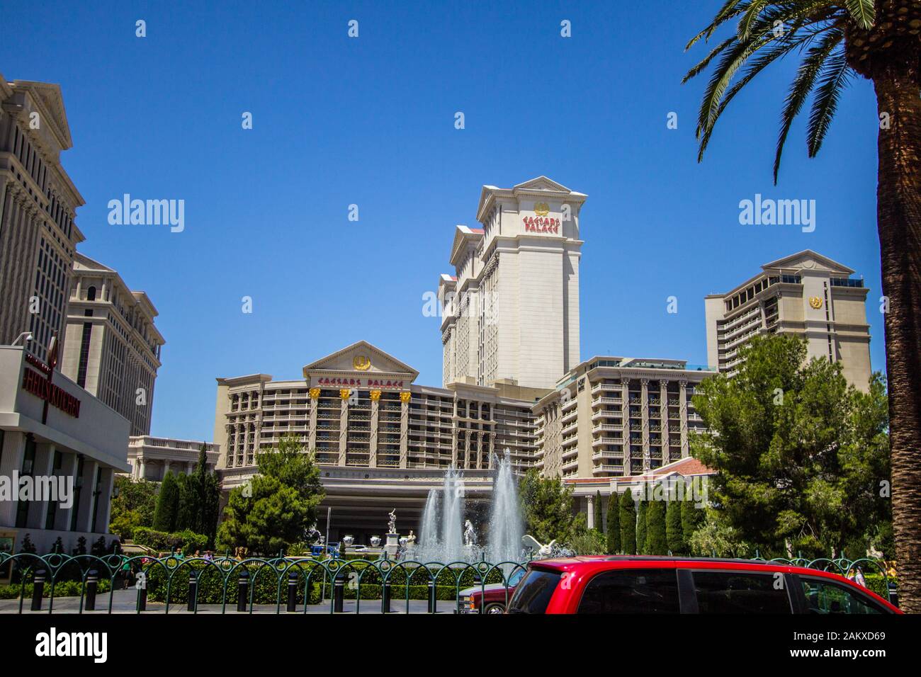 The casino of Caesars Palace in Las Vegas. Caesars Palace is a luxury hotel  and casino located on, Stock Photo, Picture And Rights Managed Image.  Pic. Z8F-2831940