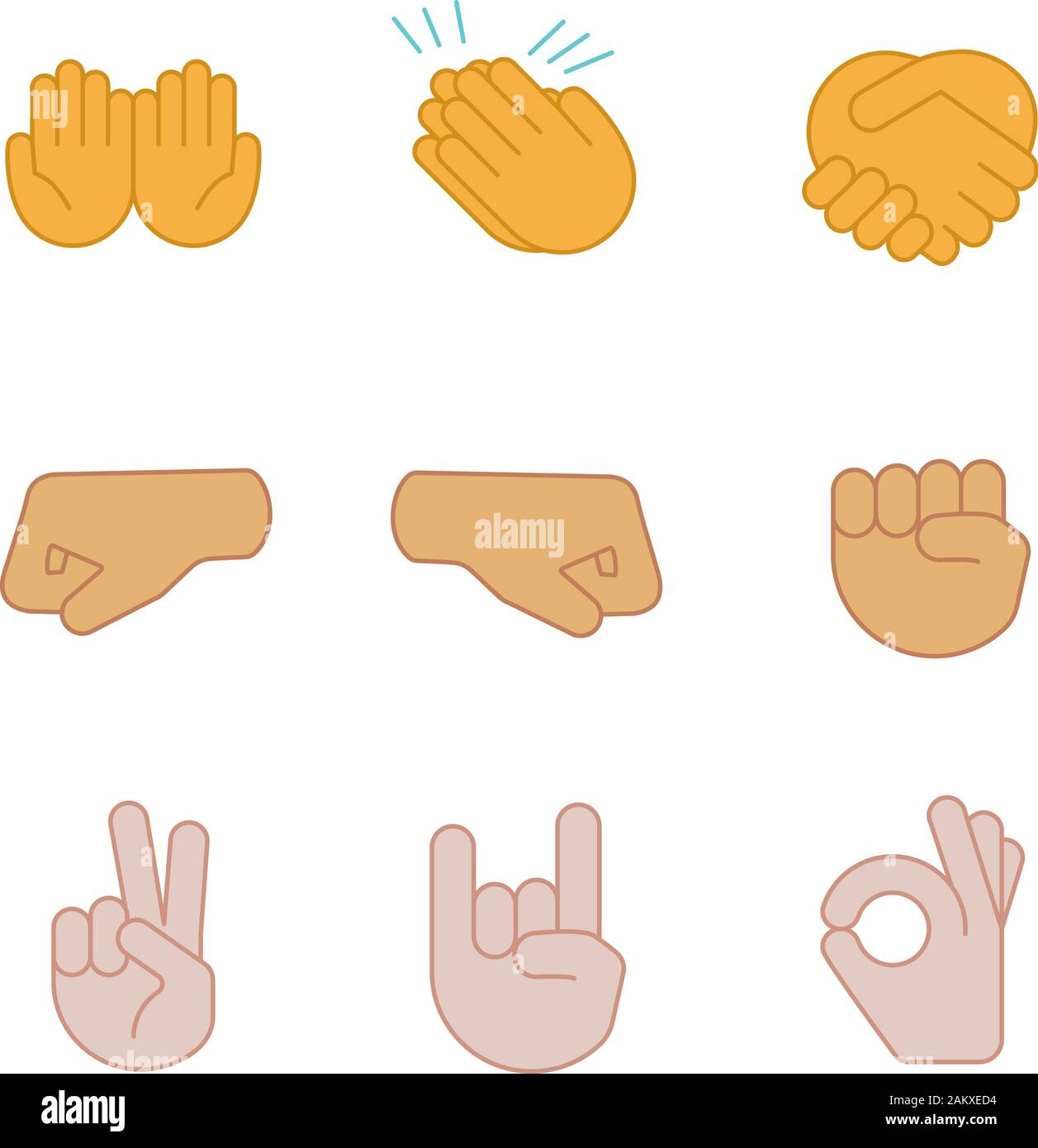 Emoji Ok, Handshake, Holding Hands, Drawing, Clapping, Applause