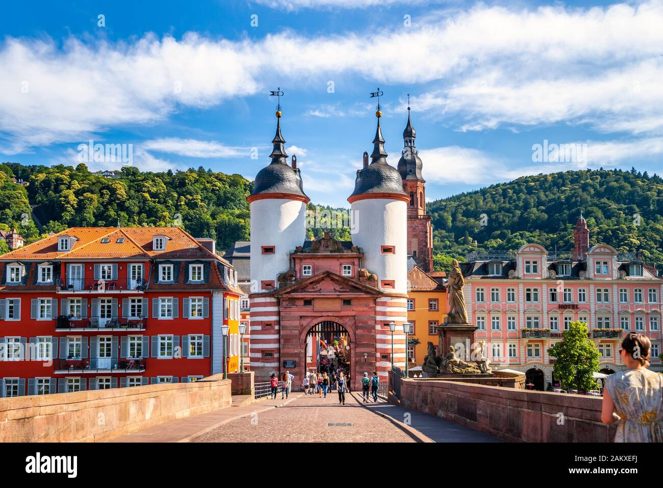 Historical bridge in Heidelberg, Germany Stock Photo - Alamy