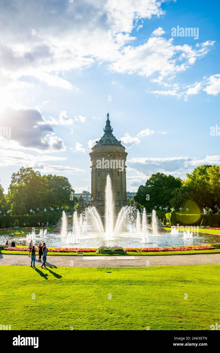 Water Tower in Mannheim, Germany Stock Photo - Alamy