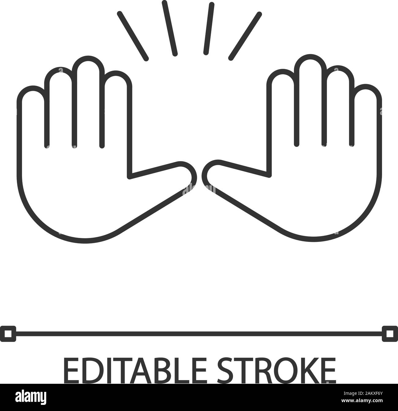 Raising hands gesture color icon. Stop, surrender gesturing. Waving two  palms emoji. Isolated vector illustration 6037926 Vector Art at Vecteezy