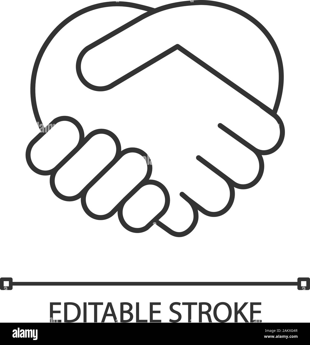 Handshake icon hand gesture emoji Royalty Free Vector Image