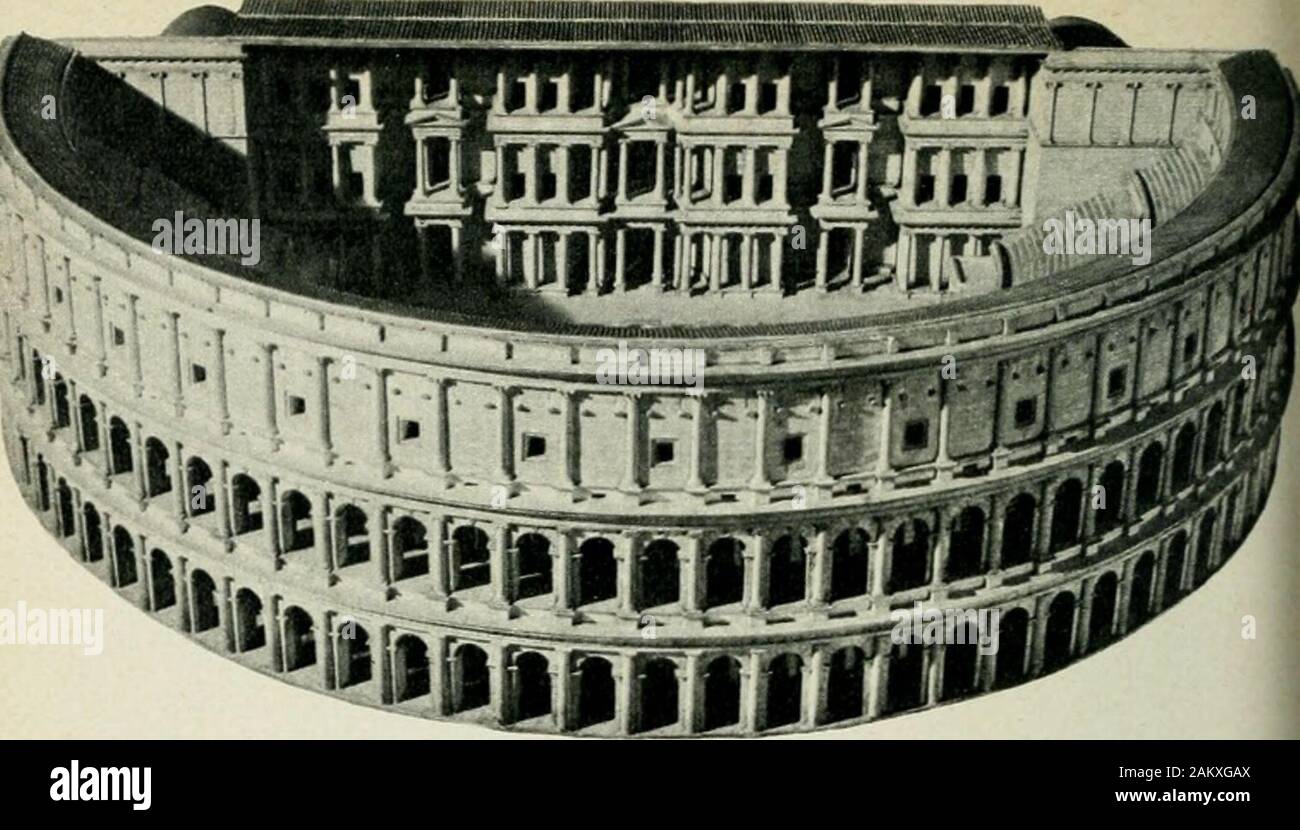 Etrusques Rome 24 Reconstitution Du Temple De Veies Urne En Forme De Maison Montee Sur Un Socle Pierre Poggio Gaiella 26 Theatre De Marcellus A Rome Reconstitution Stock Photo Alamy