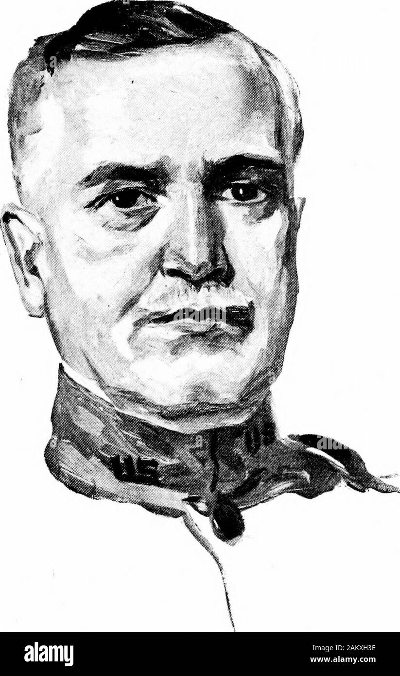 Soldiers all; portraits and sketches of the men of the AEF. . ENERAL SAMUEL D. ROCKENBACH Arrived in France, June 13, 1917, with rank ofColonel. Promoted to Brigadier General, June 26, 1918; Chief of Tank Corps.Born: Virginia, January 27, 1869.Distinguished Service Medal. For exceptionally meritorious and distin-guished service. As quartermaster of BaseSection No. 1, St. Nazaire, from June toDecember, 1917, he rendered especially valu-able services. Confronted with a problem ofgreat magnitude befraught with serious diffi-culties, he went about his task with keendetermination, and by his energy Stock Photo