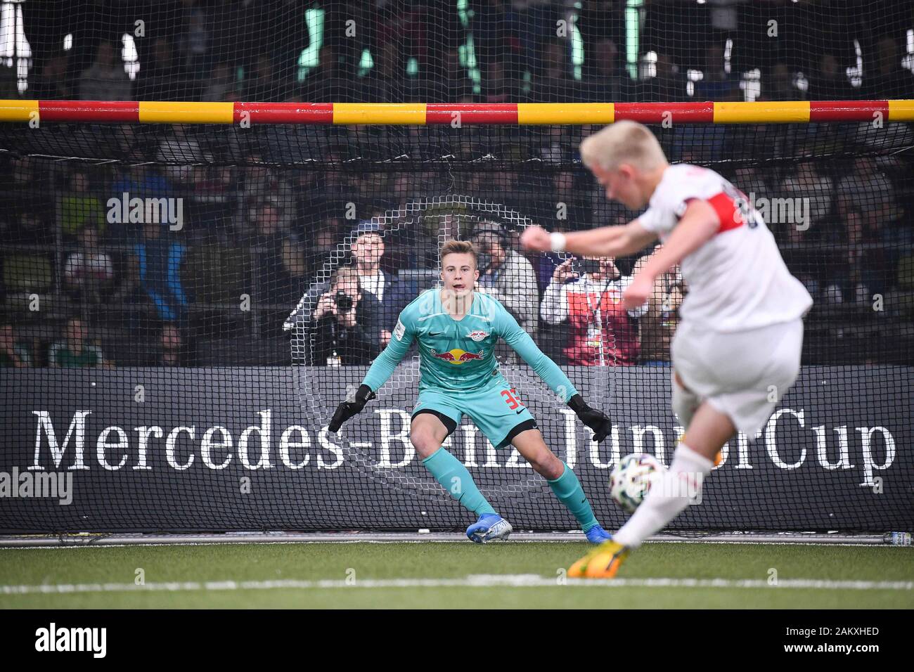 Moritz Schulze (RB Leipzig). GES / Fussball / Mercedes-Benz JuniorCup ...