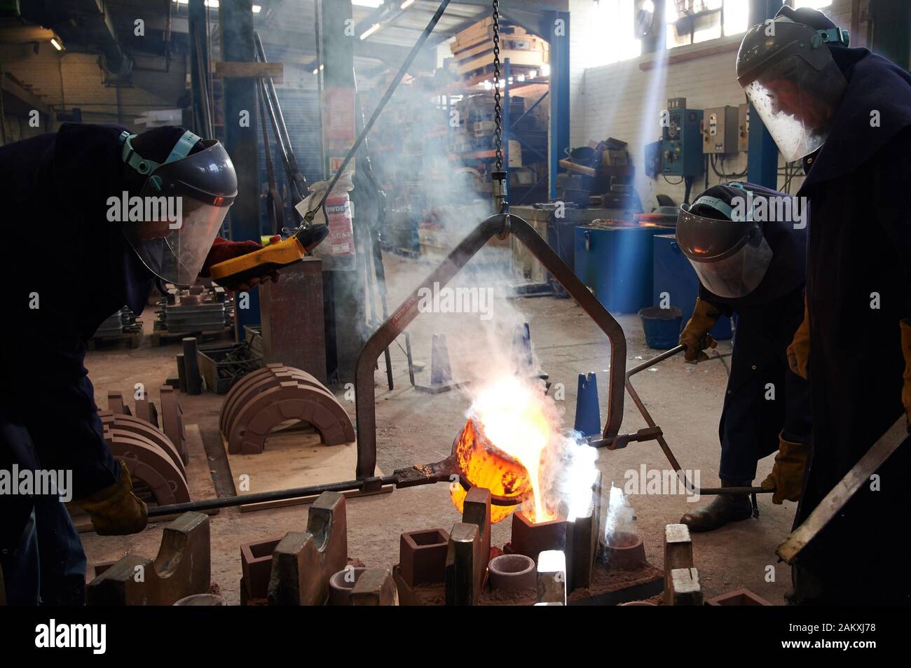 Making of the BAFTA Masks at New Pro Foundries Stock Photo - Alamy