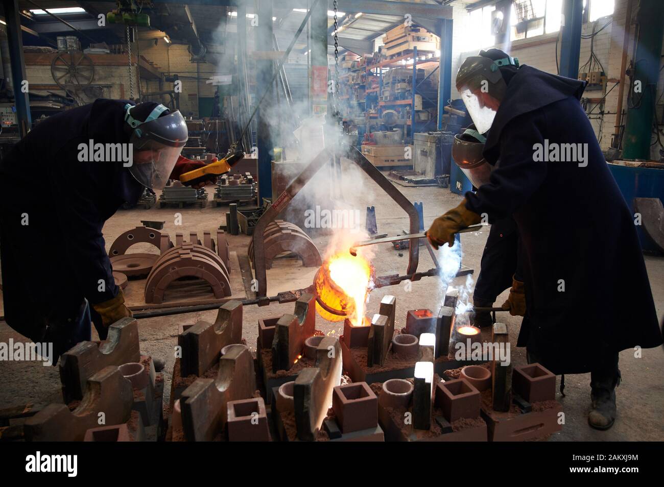 Making of the BAFTA Masks at New Pro Foundries Stock Photo - Alamy