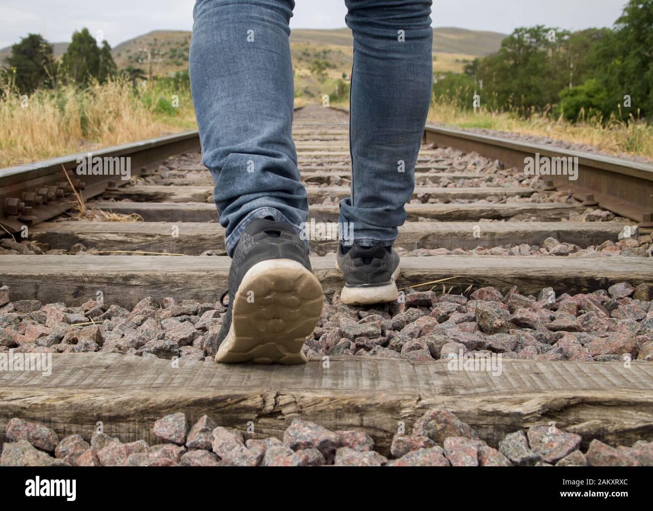 Feet Railroad High Resolution Stock Photography and Images - Alamy