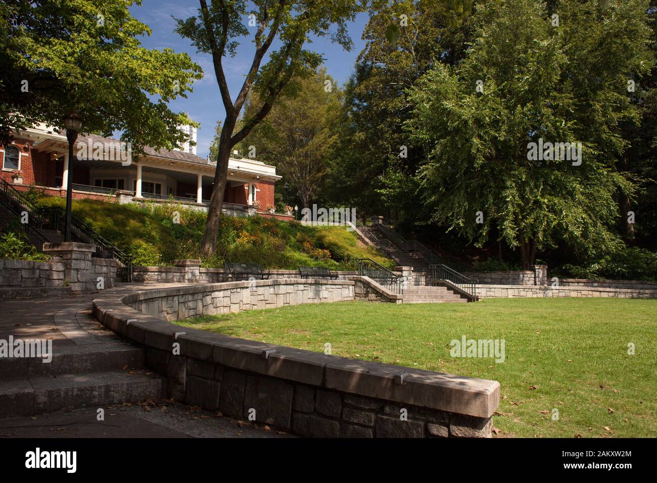Horizontal shot of the Piedmont Park in Midtown Atlanta, Georgia, USA Stock Photo
