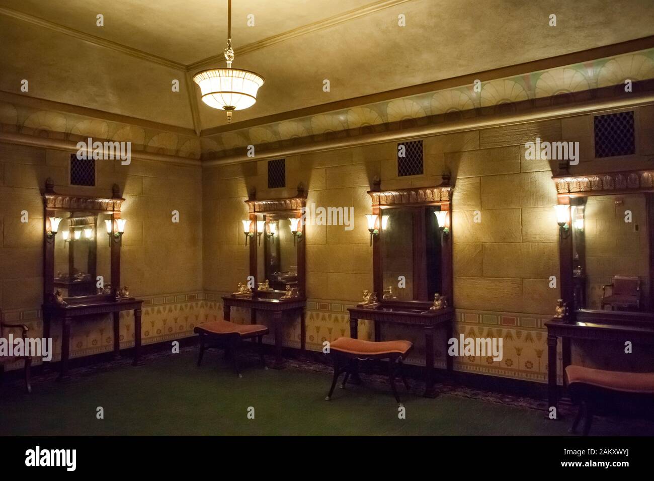 Luxury Ladies Lounge in the Fox Theater, Midtown Atlanta, Georgia, USA Stock Photo