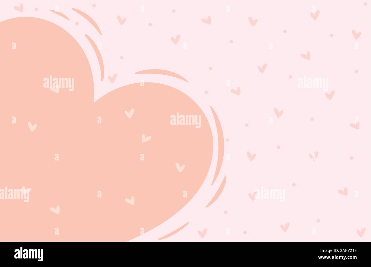 background love hearts decoration valentines day vector illustration ...