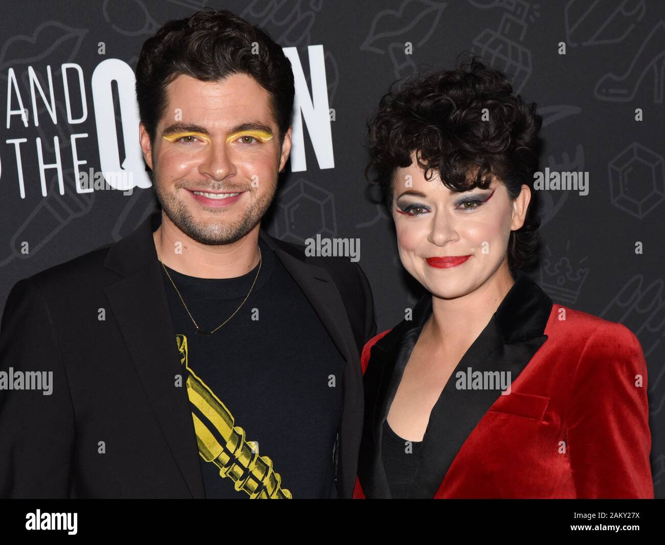 January 9, 2020, Hollywood, CA, USA: Ben Lewis and Tatiana Maslany attends  Netflix's ''AJ And The Queen'' Season 1 Premiere at The Egyptian Theatre in  Hollywood. (Credit Image: © Billy Bennight/ZUMA Wire