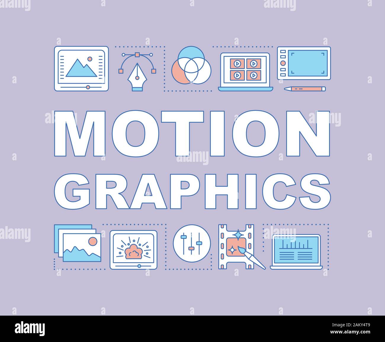 Motion graphics word concepts banner. Visual effects. Animation. Video  editing services. Presentation, website. Isolated lettering typography idea  wit Stock Vector Image & Art - Alamy