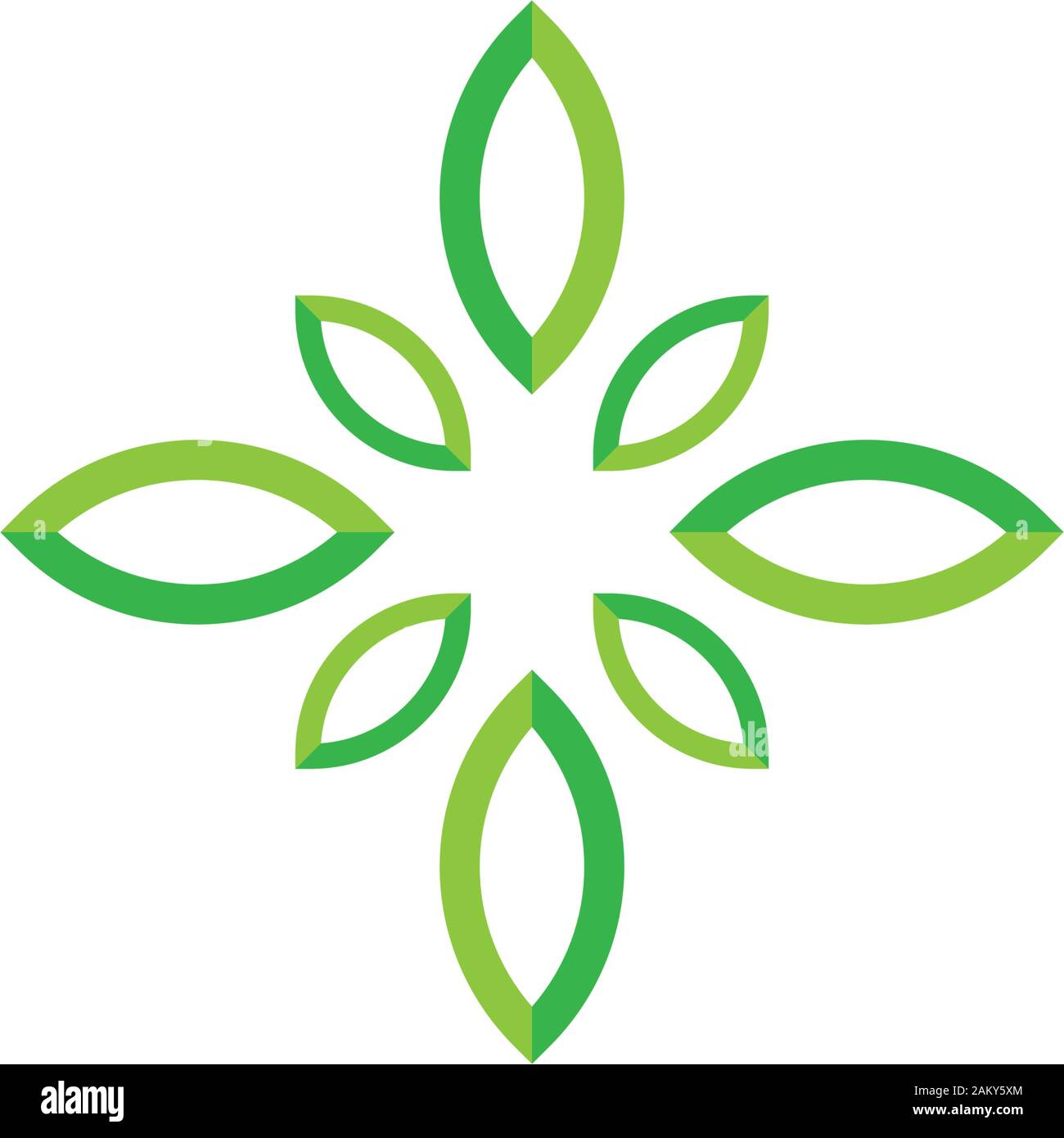Green leaf ecology nature element vector icon Stock Vector Image & Art ...