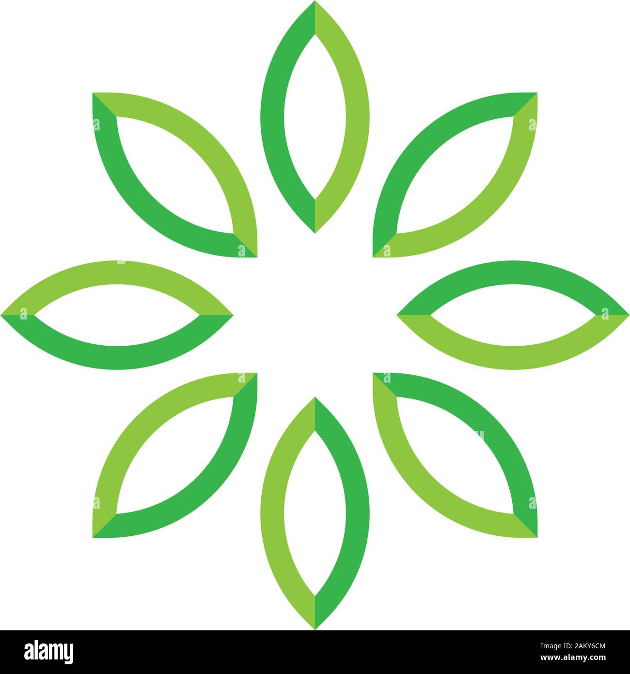 Green leaf ecology nature element vector icon Stock Vector Image & Art ...