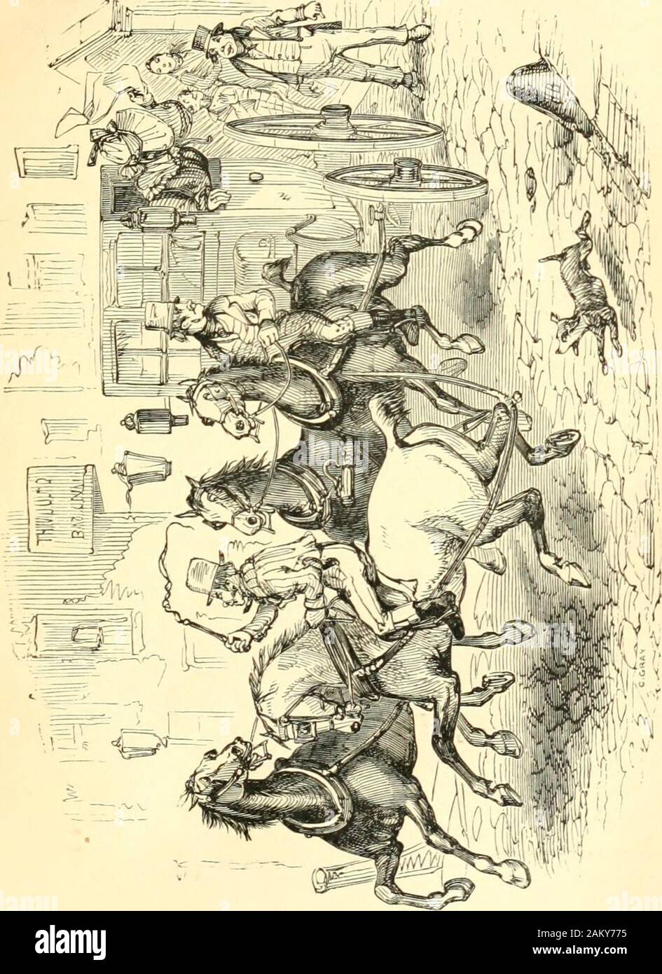 Dicken's works . id the single gentleman.And thereupon he gave his arm to Kits mother,handed her into the carriage as politely as youplease, and took his seat beside her. Up went the steps, bang went the door, roundwhirled the wheels, and off they rattled, with Kitsmother hanging out at one window waving a damppocket-handkerchief, and screaming out a greatmany messages to little Jacob and the baby, ofwhich nobody heard a word. Kit stood in the middle of the road, and lookedafter them with tears in his eyes — not broughtthere by the departure he witnessed, but by thereturn to which he looked fo Stock Photo