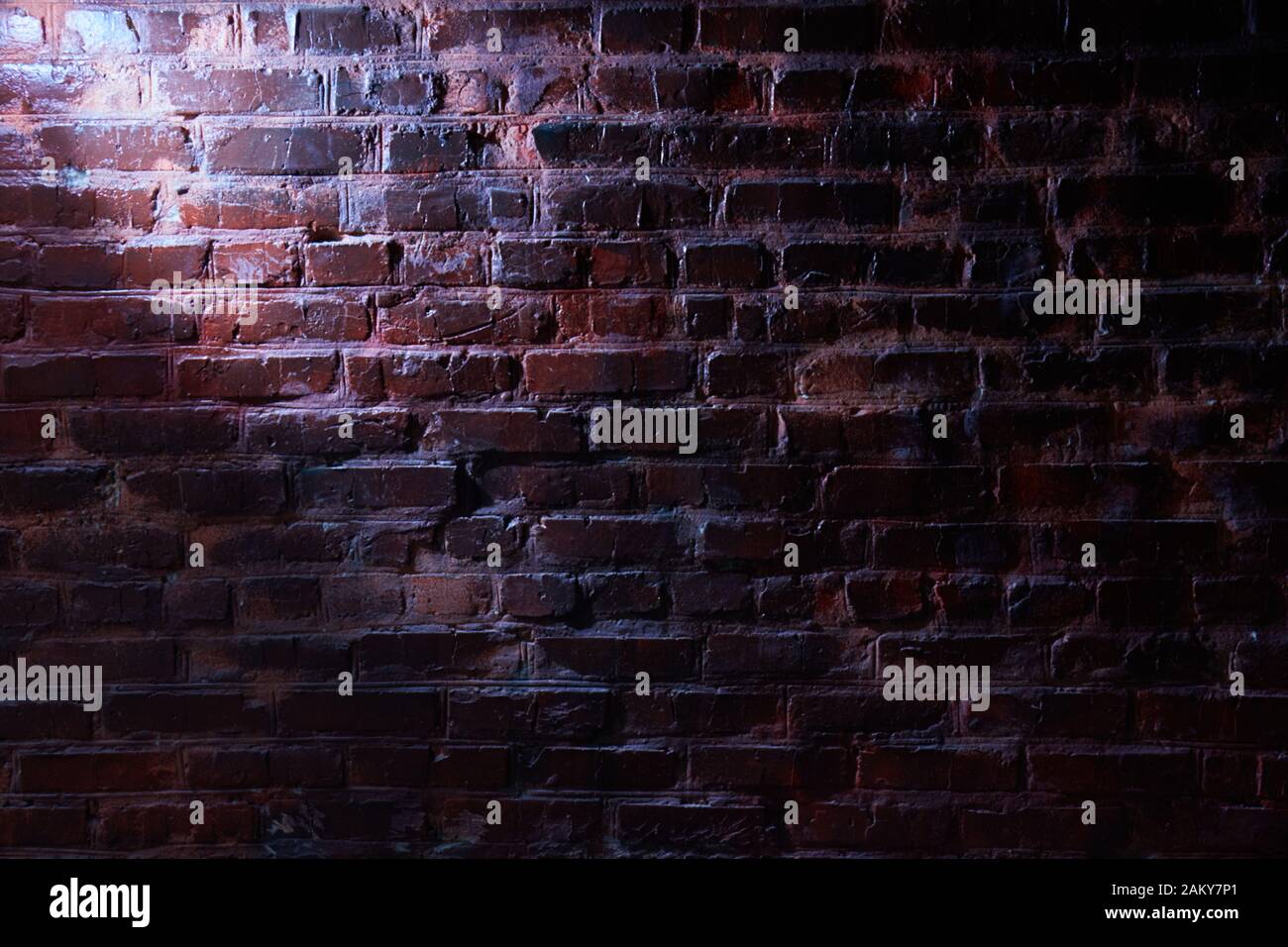 White light falls on the wall Stock Photo