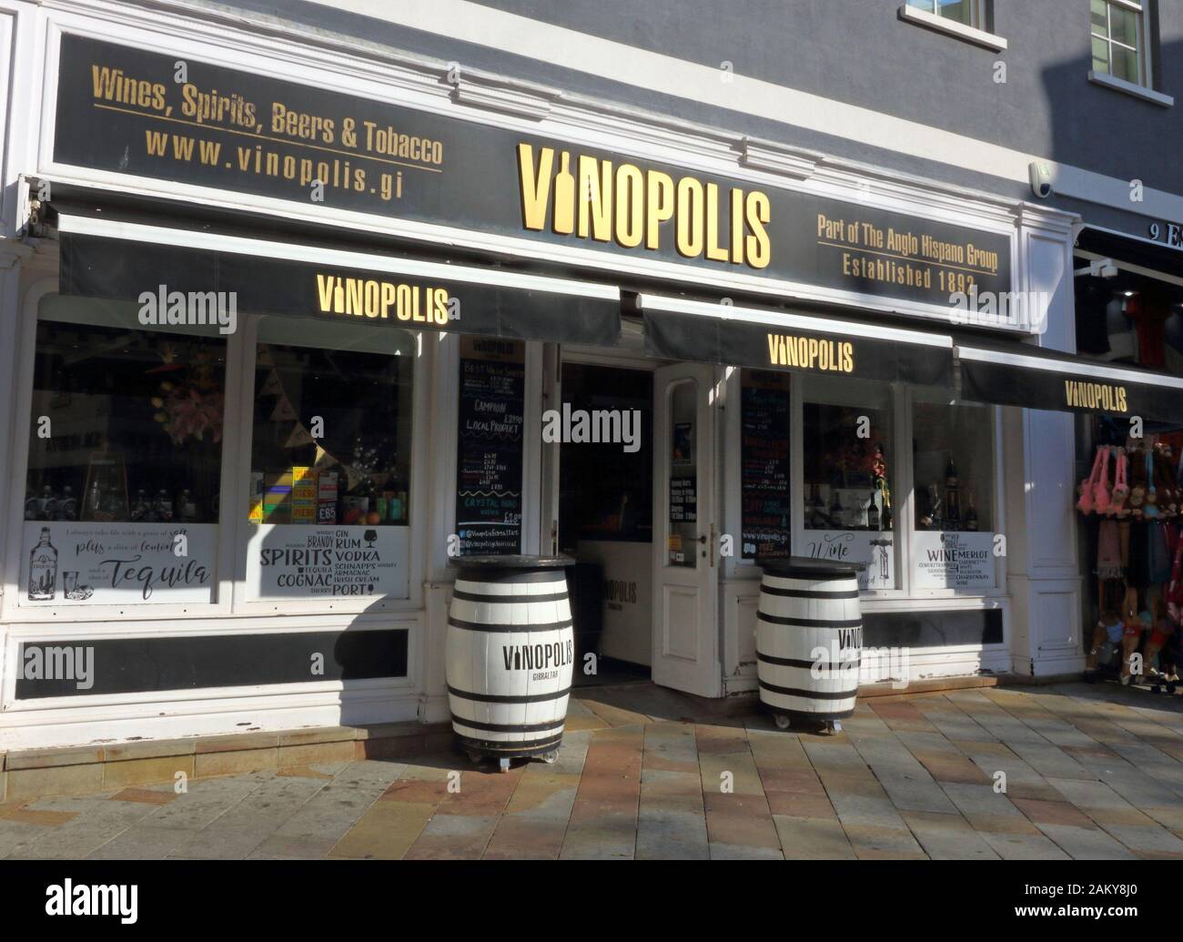 Vinopolis store in Main Street the one kilometre strip of shopping