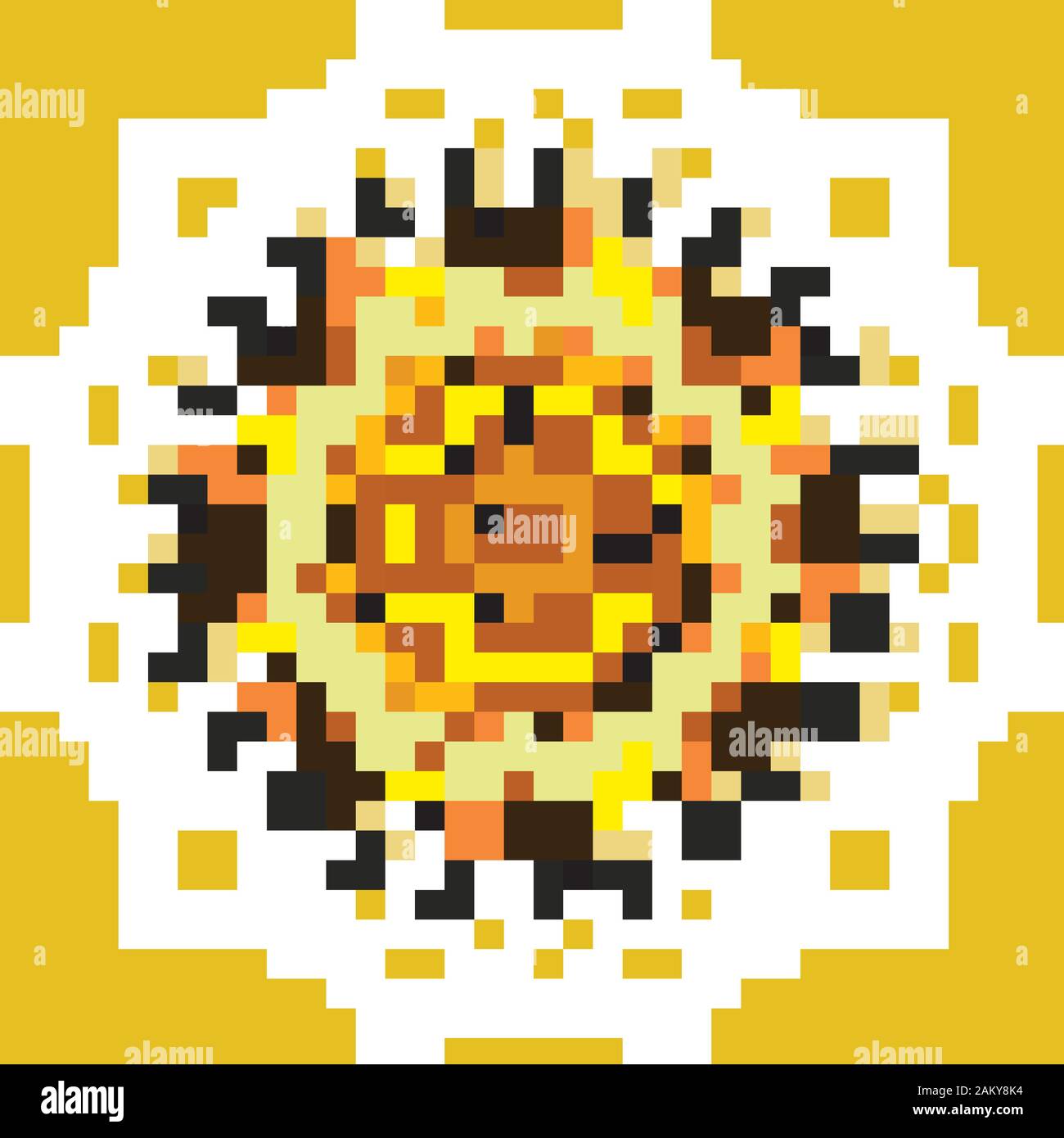 Mandala patterns on yellow background illustration Stock Vector Image ...