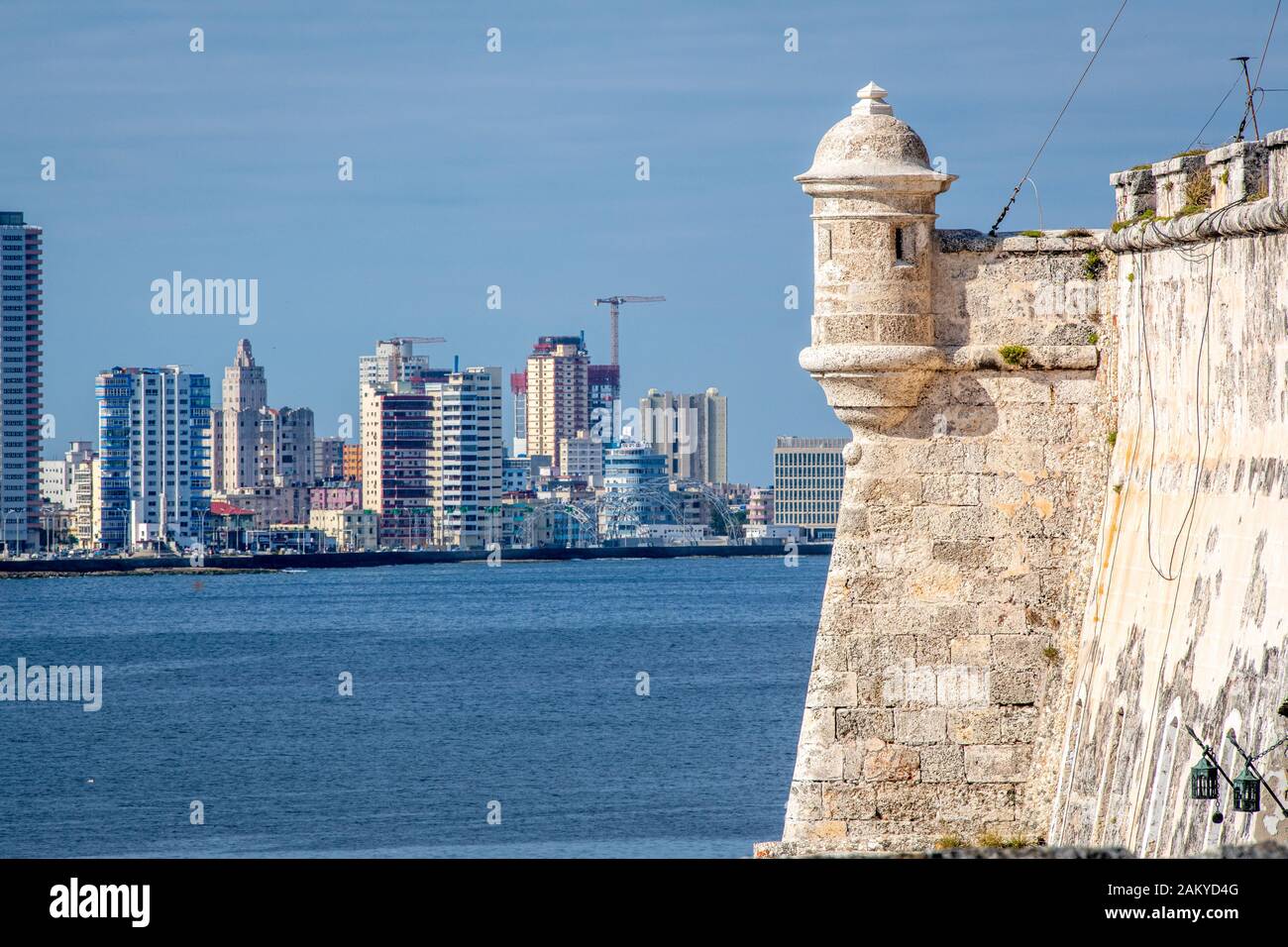 El Morro Fortress, Morro Castle, and buildings on city skyline, Havana, La  Habana Vieja, Cuba Stock Photo - Alamy