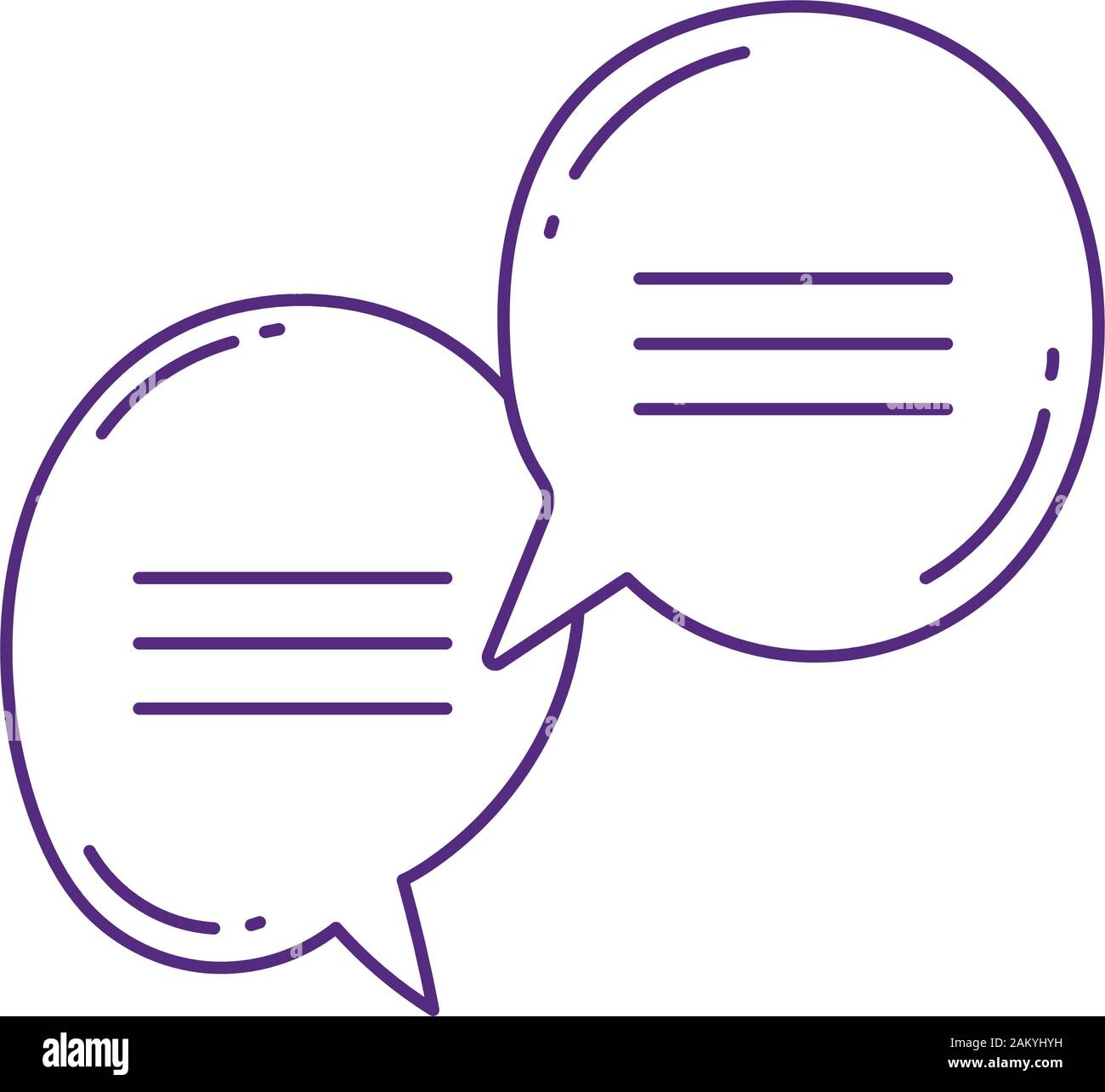 speech bubble dialogue conversation message on white background vector ...