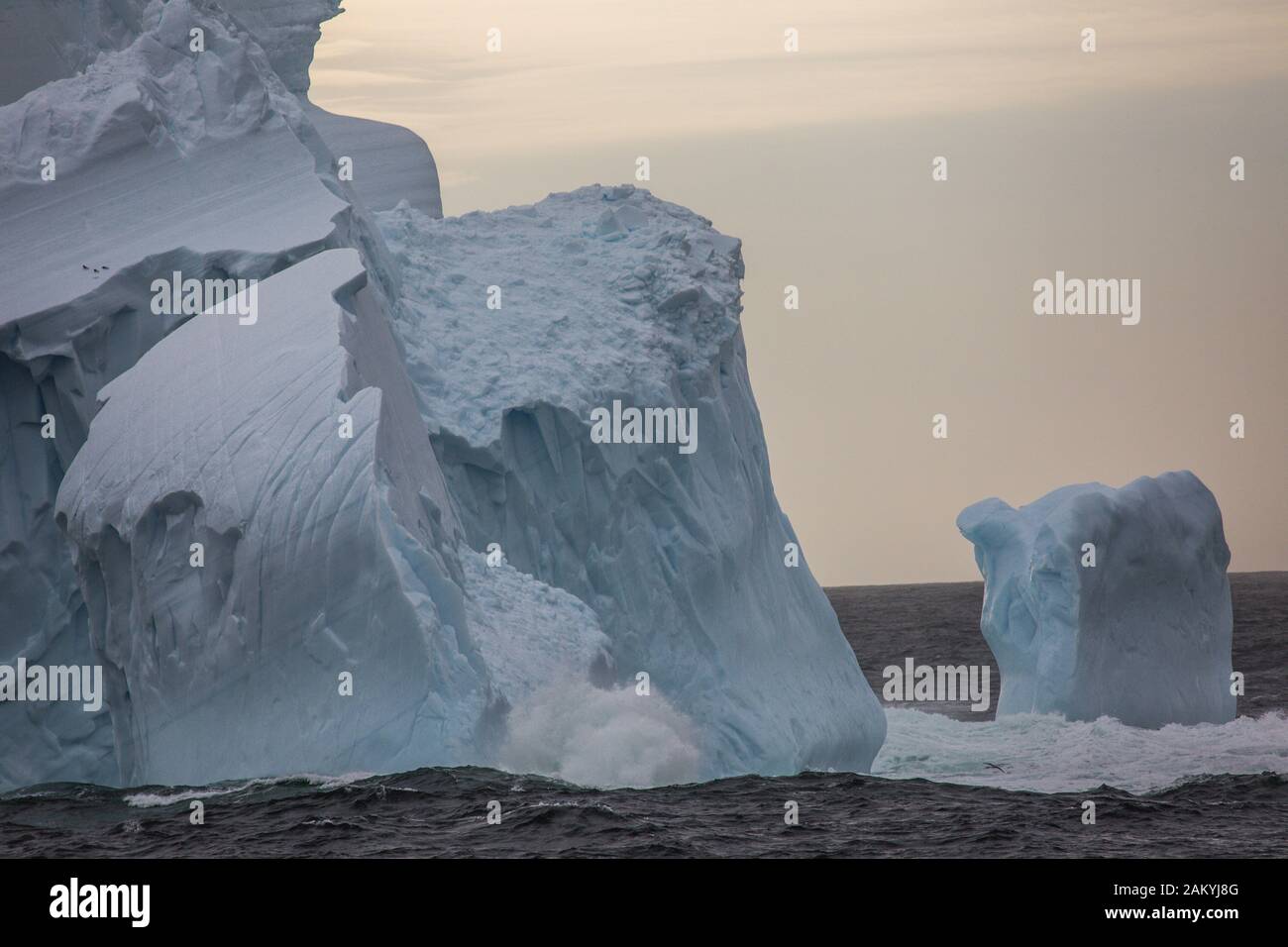 Tabular Iceberg, Antarctica Stock Photo