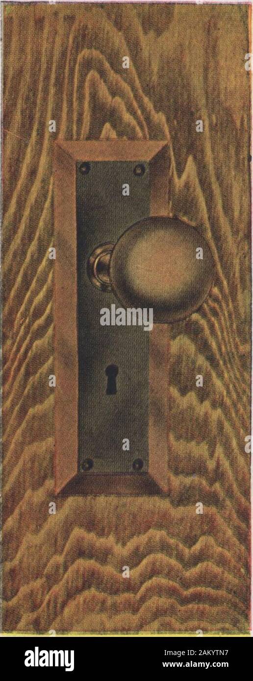 Gordon-Van Tine homes . Outside Lock Set This la the front door lock set iurnishedfor nearly all Gordon-Van Tine Homes.It is a solid bronze lock set finished inantique copper guaranteed to give serv-ice. The quality and workmanship isthe best and the design is beautiful anddignified. Inside Lock Set This design of lock set is furnished on allinterior doors in antique copper finish.Particular attention is called to theplainness and simple beauty ol thisdesign and the ease with which it is keptclean. Stock Photo